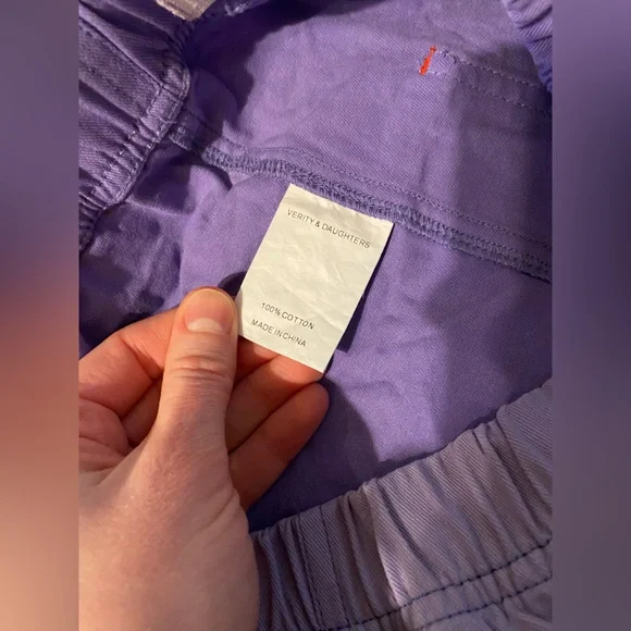 Verity & Daughters Janus Pants in color block purple - Picture 5 of 6